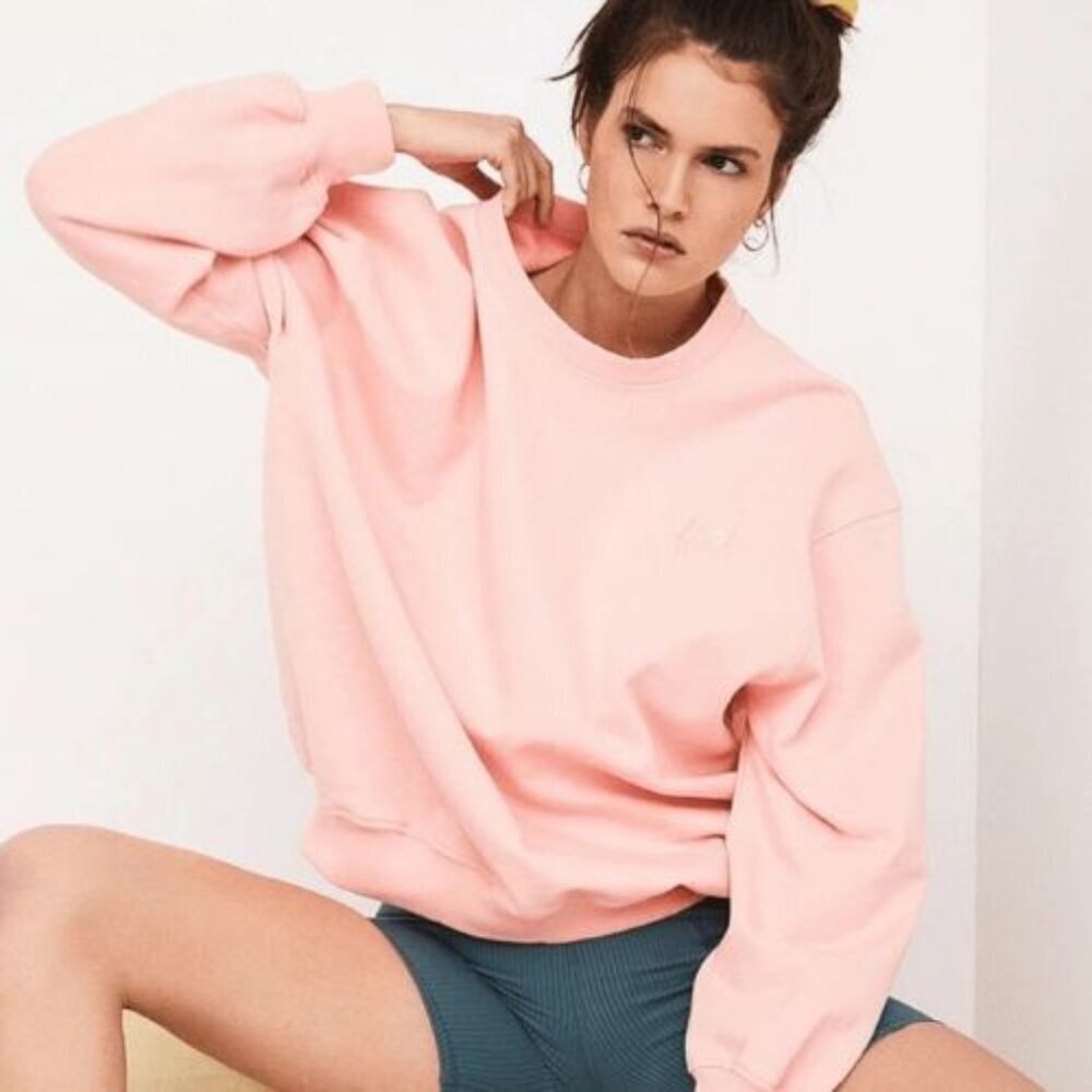 New! For Love & Lemons Peach Alex Pullover Sweatshirt Size XS 23984